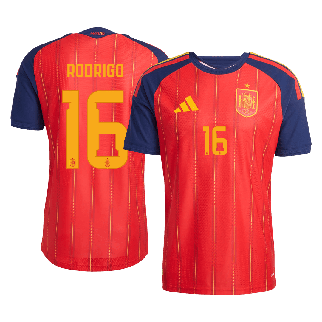 RODRIGO #16 Spanje Spelersversie thuisshirt WK Voetbal 2026 - slim fit