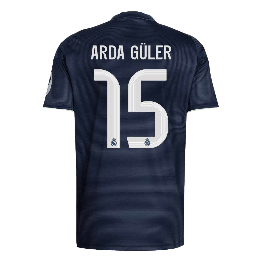 ARDA GÜLER #15 Heren Real Madrid Uit Voetbalshirt 2025/26 [PREMIUM] - detail
