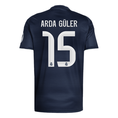 ARDA GÜLER #15 Heren Real Madrid Uit Voetbalshirt 2025/26 [PREMIUM] - detail