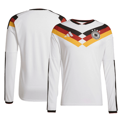 Duitsland Thuis Spelersversie Lange Mouwen Voetbalshirt 2026 - Slim Fit - detail