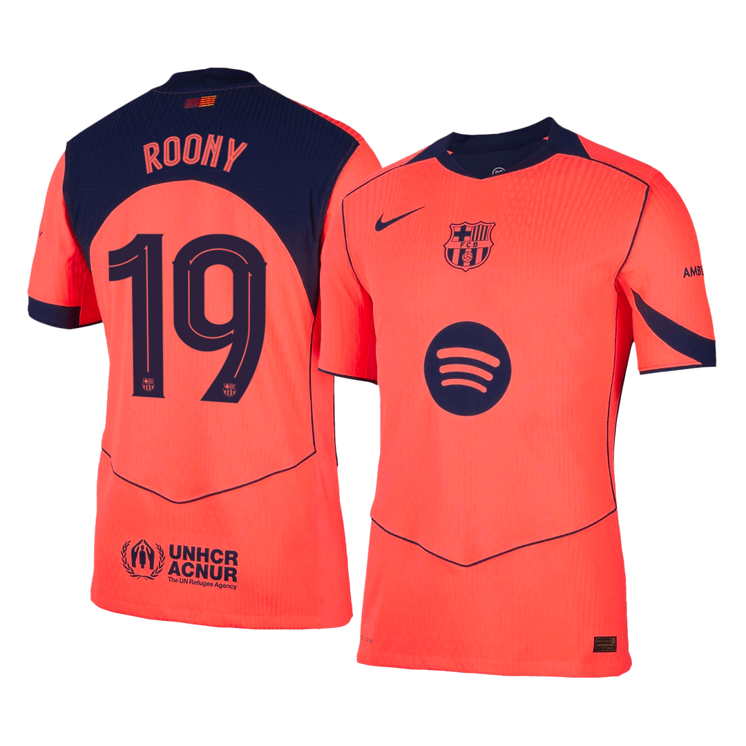 ROONY #19 Barcelona Derde Spelersversie Voetbalshirt 2025/26 - UCL - Slim Fit
