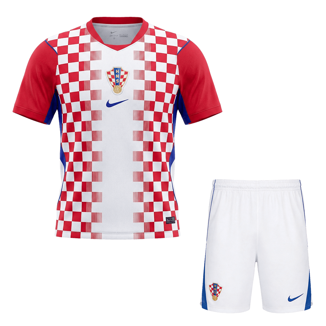 Kroatië Thuis Set WK Voetbal 2026 - voorkant