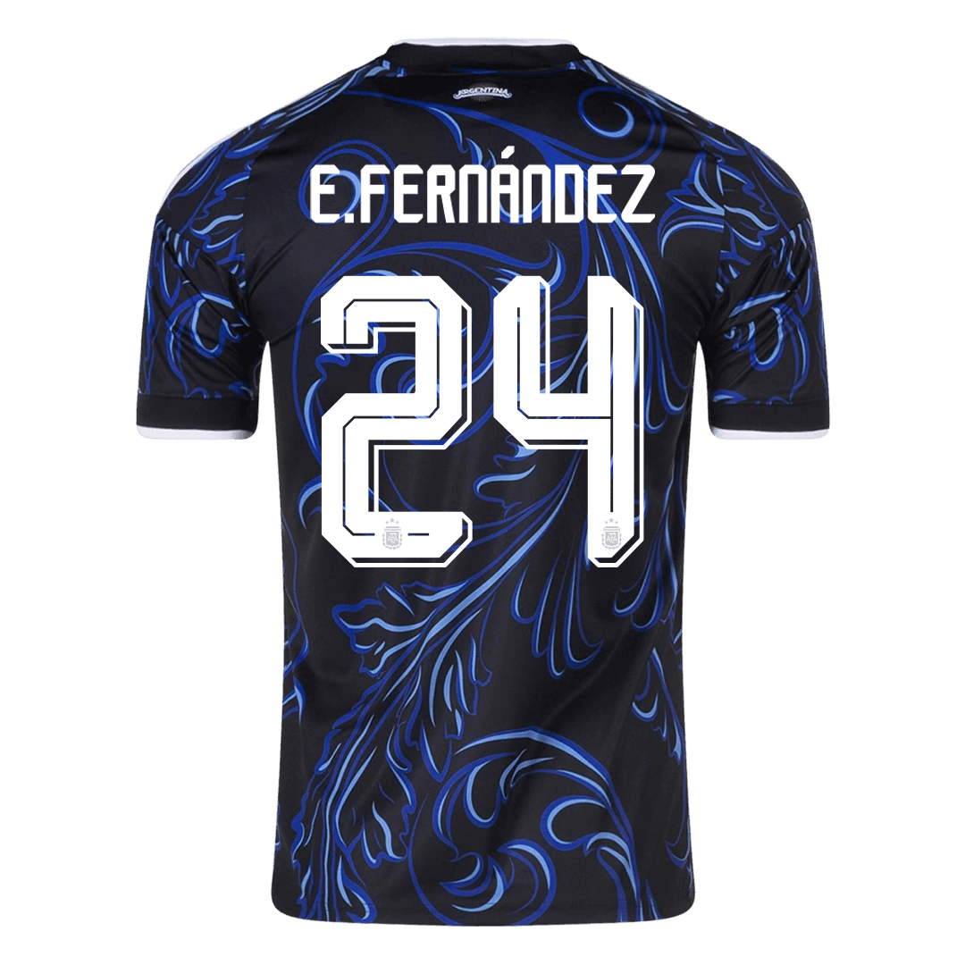E. FERNANDEZ #24 Heren Argentinië uitshirt WK Voetbal 2026