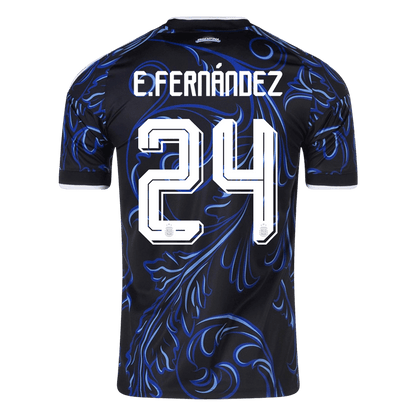 E. FERNANDEZ #24 Heren Argentinië uitshirt WK Voetbal 2026