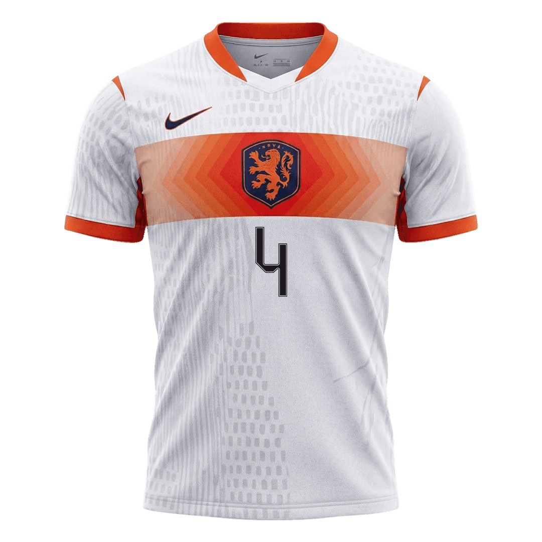 VIRGIL #4 Nederland Spelersversie uitshirt WK Voetbal 2026 - slim fit
