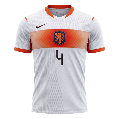 VIRGIL #4 Nederland Spelersversie uitshirt WK Voetbal 2026 - slim fit