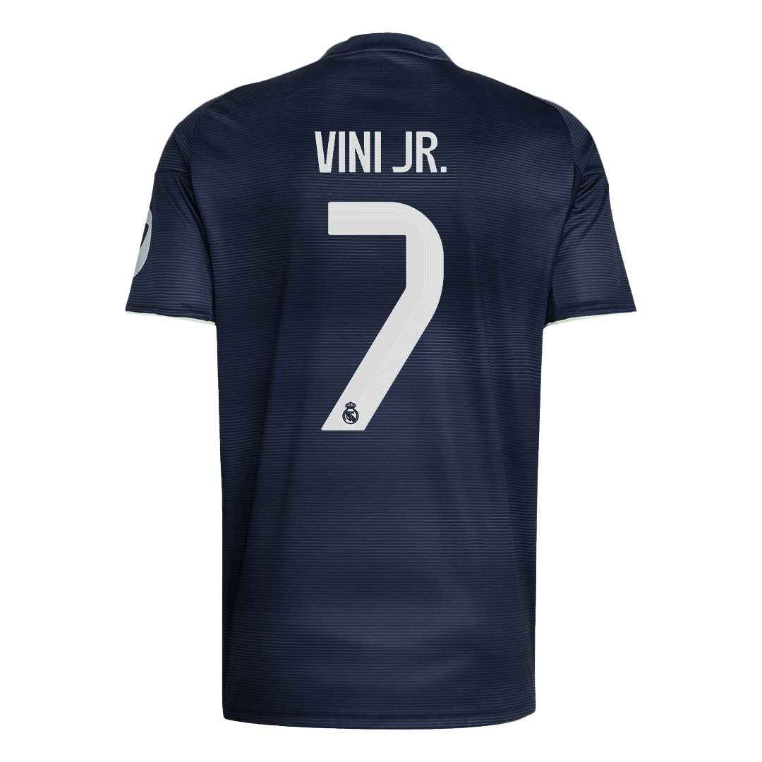 VINI JR. #7 Heren Real Madrid Uit Voetbalshirt 2025/26 - detail