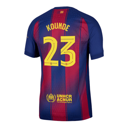 KOUNDE #23 Barcelona Thuis Spelersversie Voetbalshirt 2025/26 - UCL - Slim Fit - foto 14