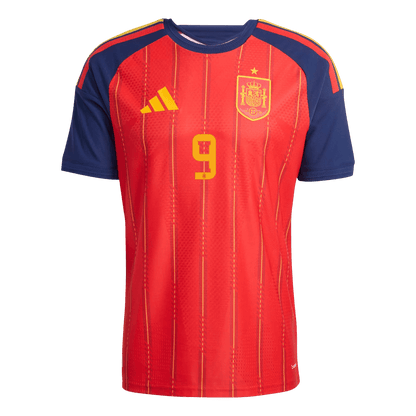 GAVI #9 Spanje Spelersversie thuisshirt WK Voetbal 2026 - slim fit