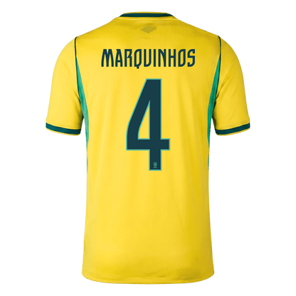 MARQUINHOS #4 Heren Brazilië thuisshirt WK Voetbal 2026
