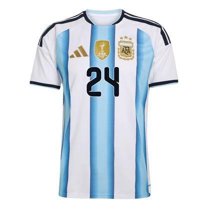 E. FERNANDEZ #24 Heren Argentinië thuisshirt 2026 [PREMIUM]