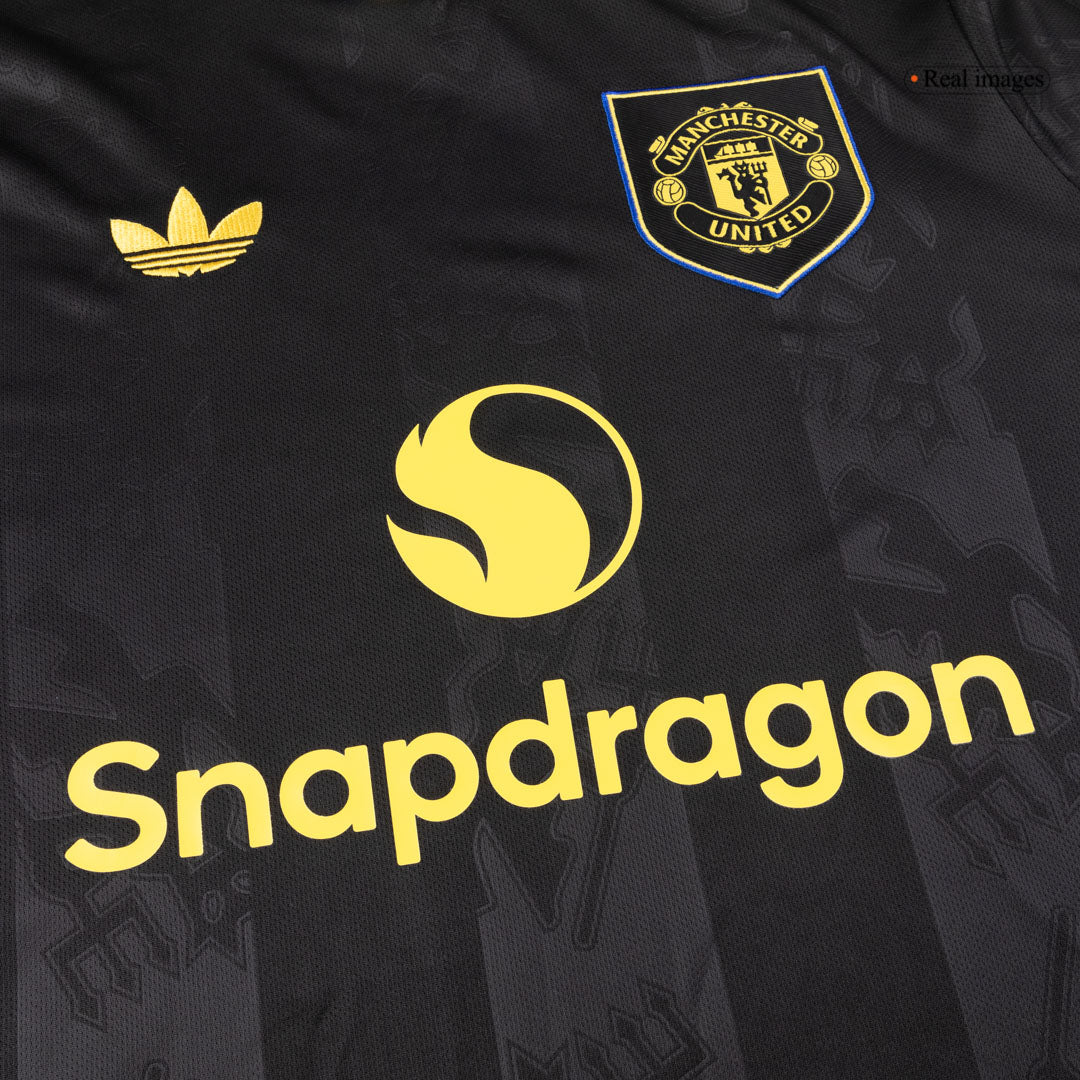 Heren Manchester United Derde Lange Mouwen Voetbalshirt 2025/26 - verpakking