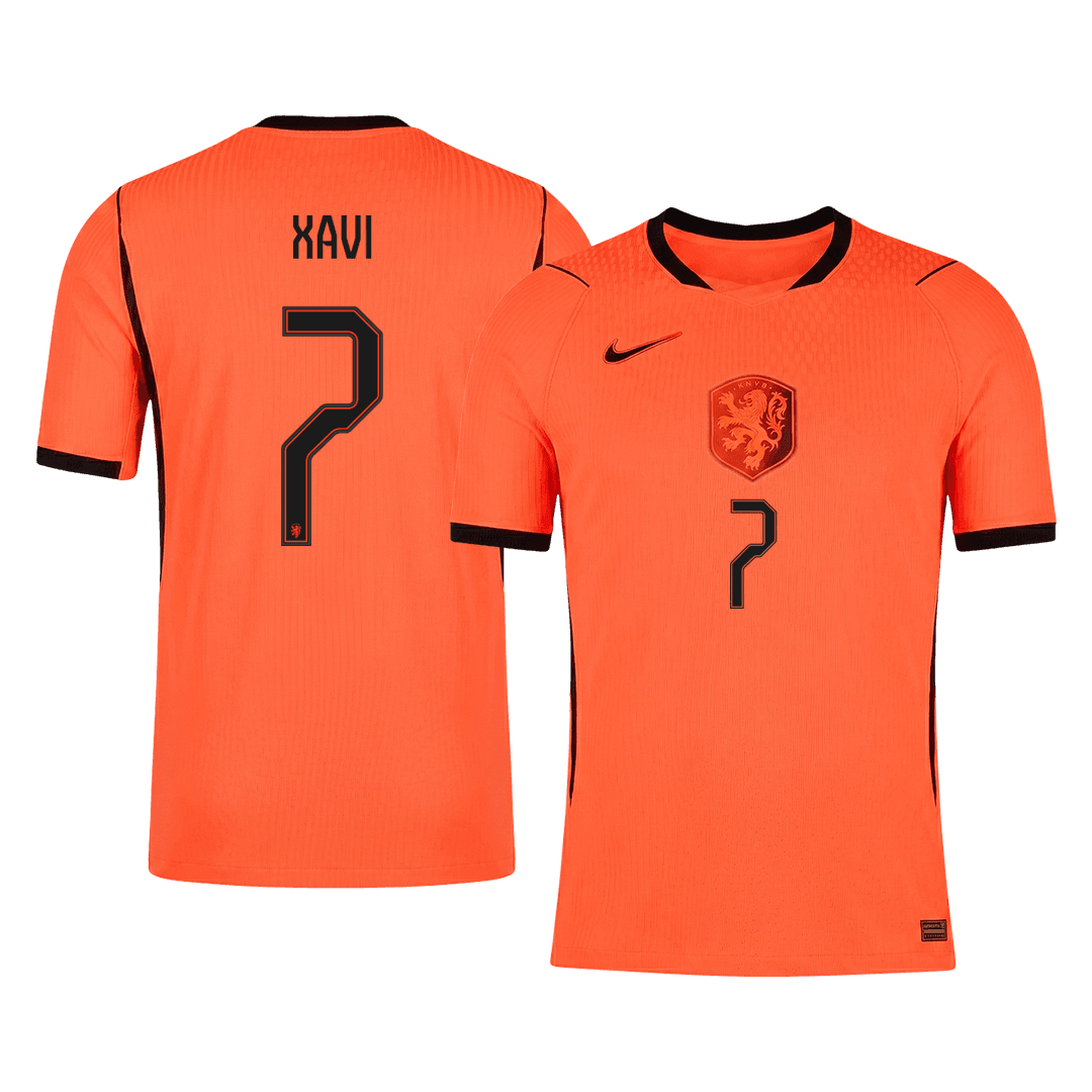 XAVI #7 Nederland Spelersversie thuisshirt WK Voetbal 2026 - slim fit