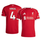 VIRGIL #4 Heren Liverpool thuisshirt 2025/26