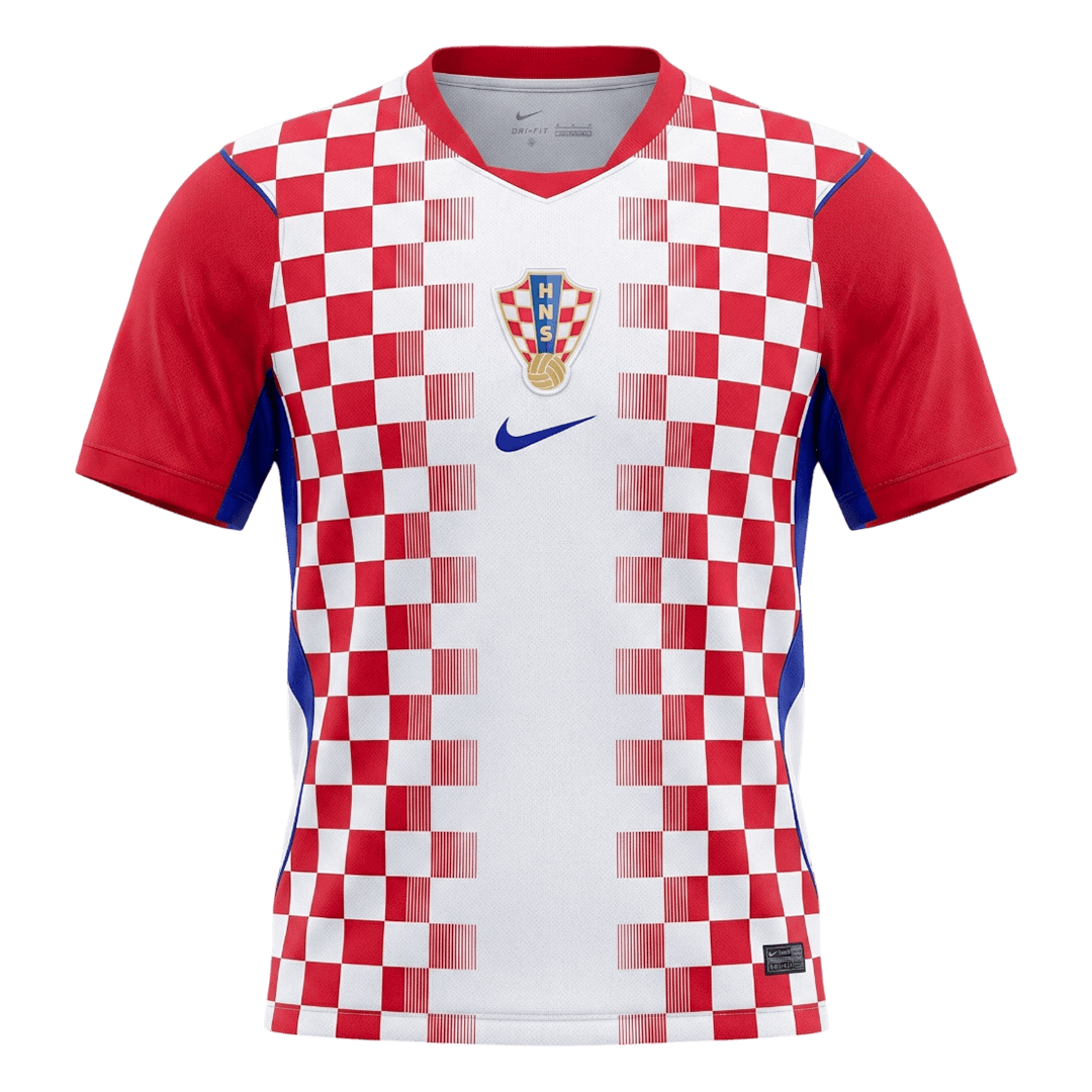 Heren Kroatië Thuis Voetbalshirt WK Voetbal 2026 - voorkant