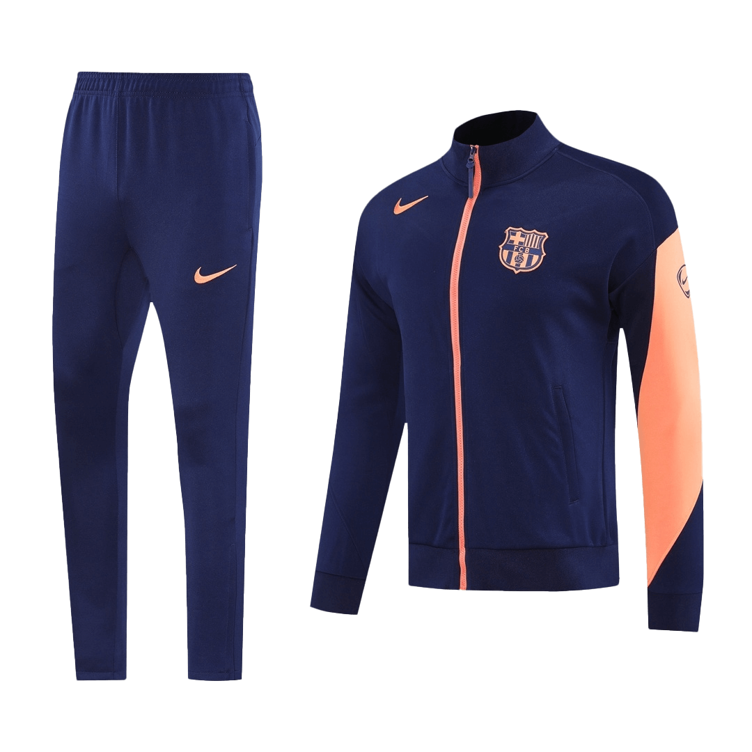 Barcelona Trainingsjack Set(Jas+Broek) 2025/26 Navy&Orange - foto 19