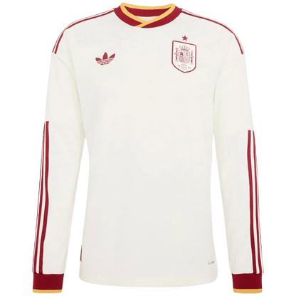 Heren Spanje Uit Lange Mouwen Voetbalshirt WK Voetbal 2026 - voorkant