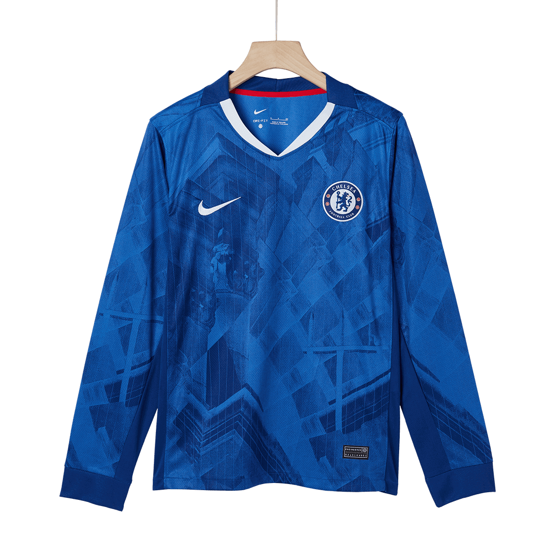Heren Chelsea Thuis Lange Mouwen Voetbalshirt 2025/26 - close-up