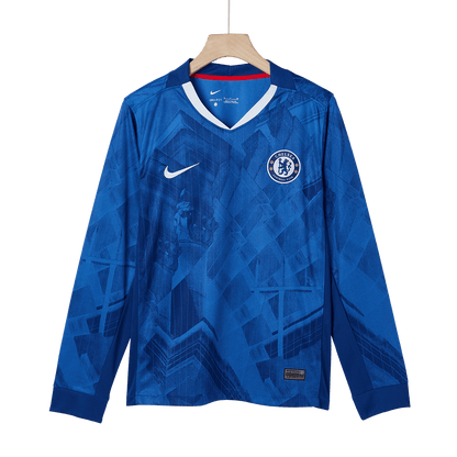 Heren Chelsea Thuis Lange Mouwen Voetbalshirt 2025/26 - close-up