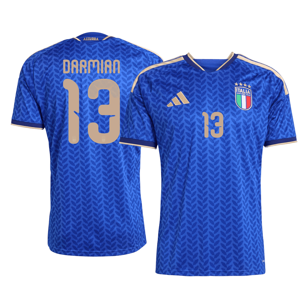 DARMIAN #13 Heren Italië Thuis Voetbalshirt WK Voetbal 2026 - detail