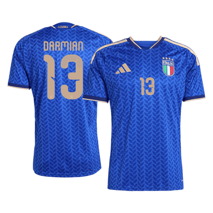 DARMIAN #13 Heren Italië Thuis Voetbalshirt WK Voetbal 2026 - detail