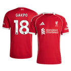 GAKPO #18 Heren Liverpool thuisshirt 2025/26