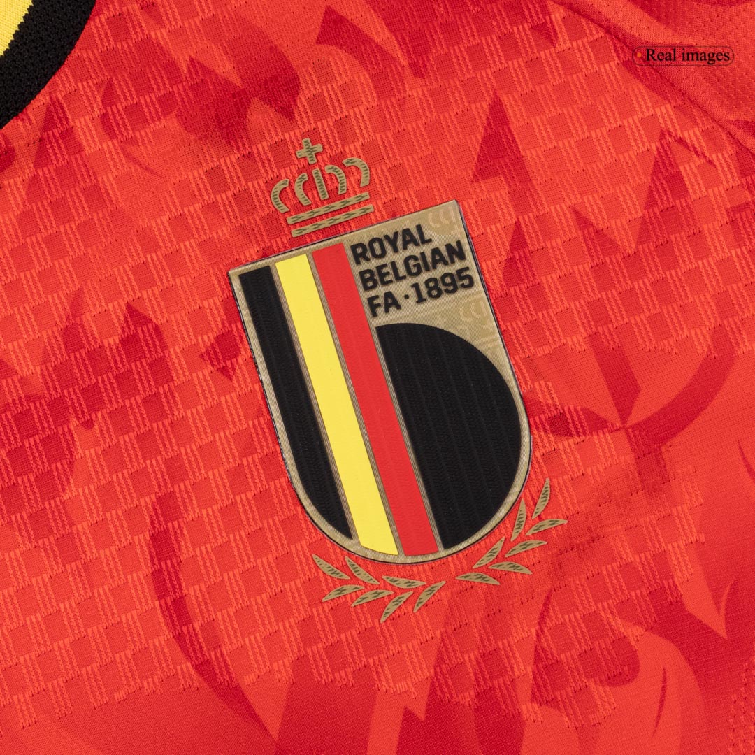 België Thuis Spelersversie Voetbalshirt WK Voetbal 2026 - Slim Fit - zijkant