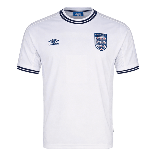 Retro Engeland Thuis Voetbalshirt 2000 - voorkant