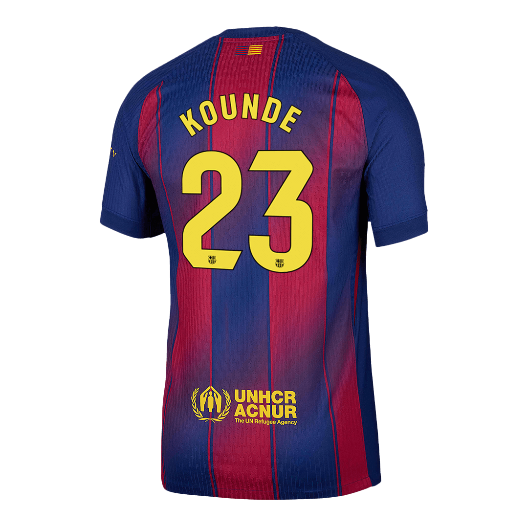 KOUNDE #23 Barcelona Thuis Spelersversie Voetbalshirt 2025/26 - Slim Fit - foto 14