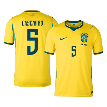 CASEMIRO #5 Maillot de Foot Domicile Brésil Homme Coupe du Monde 2026