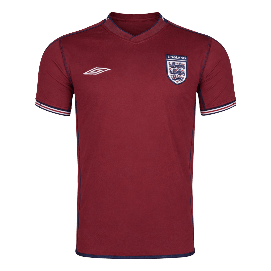 Retro Engeland Uit Voetbalshirt 2002 - voorkant