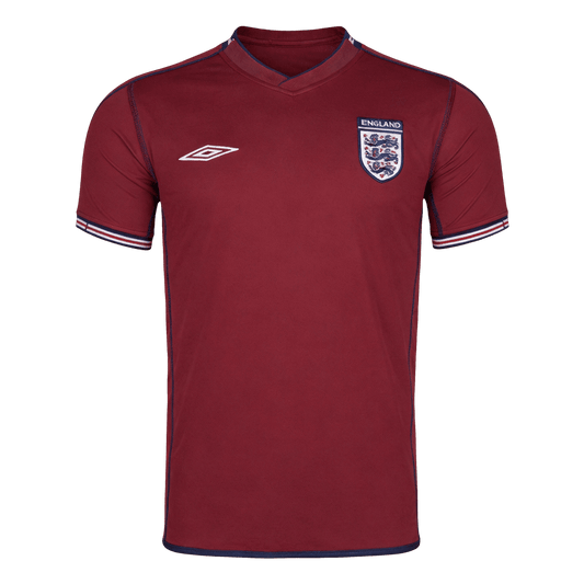 Retro Engeland Uit Voetbalshirt 2002 - voorkant