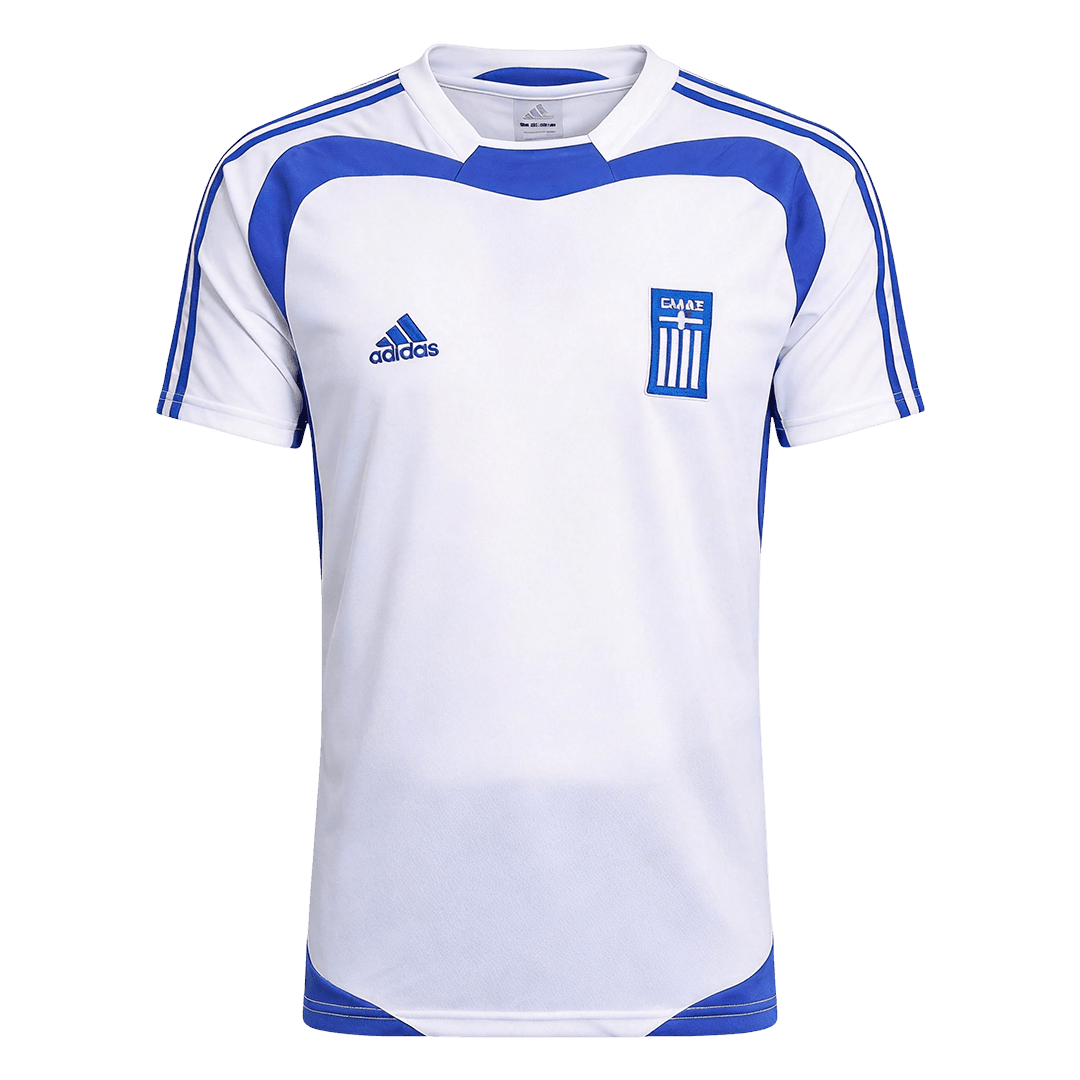Retro Griekenland Uit Voetbalshirt 2004 - voorkant