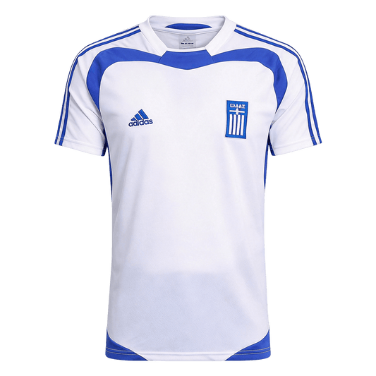 Retro Griekenland Uit Voetbalshirt 2004 - voorkant