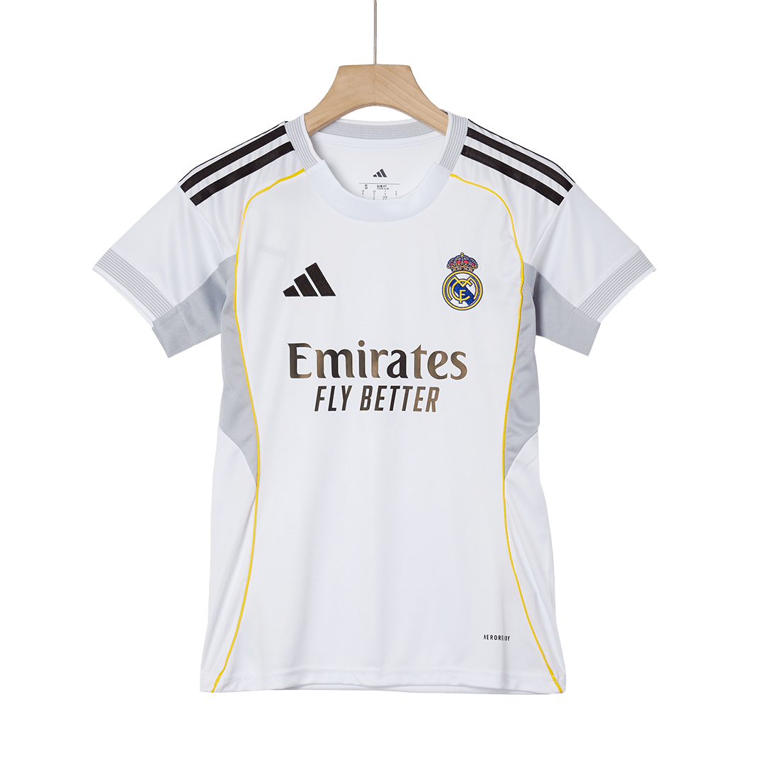 Dames Real Madrid Thuis Voetbalshirt 2025/26 - close-up