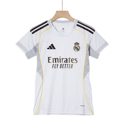 Dames Real Madrid Thuis Voetbalshirt 2025/26 - close-up