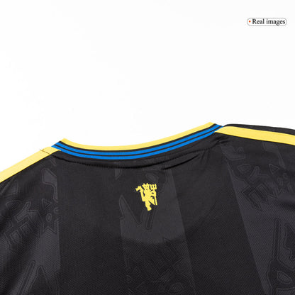 Heren Manchester United Derde Lange Mouwen Voetbalshirt 2025/26 - achterkant
