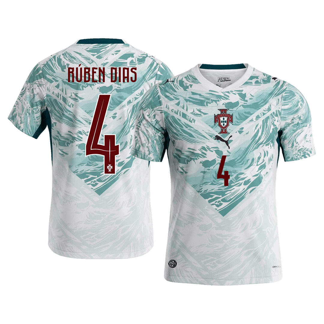RÚBEN DIAS #4 Heren Portugal uitshirt WK Voetbal 2026