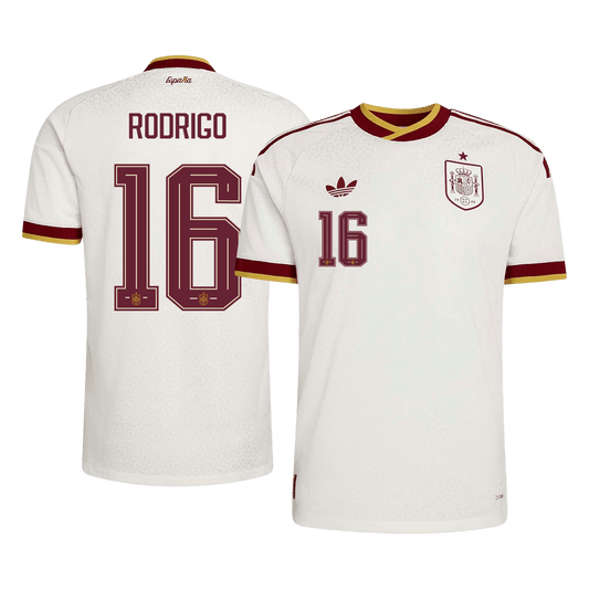 RODRIGO #16 Spanje Spelersversie uitshirt WK Voetbal 2026 - slim fit