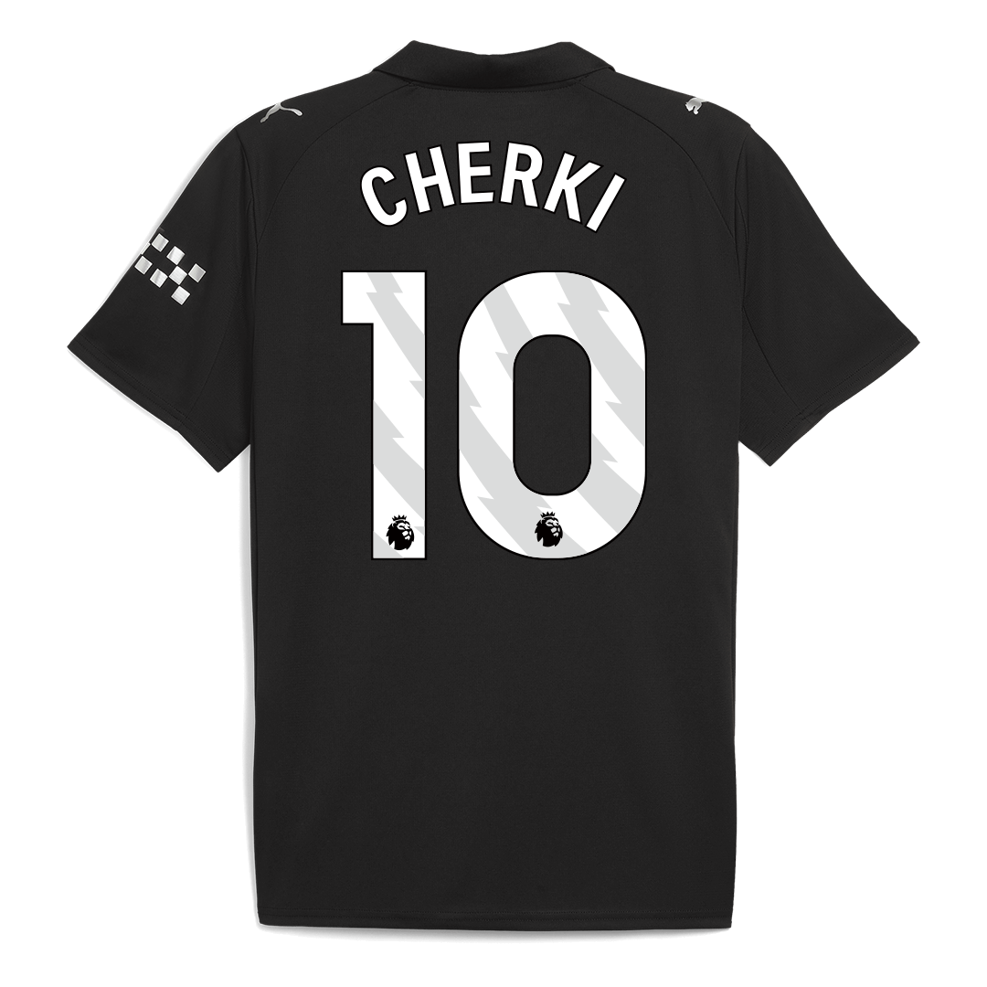 CHERKI #10 Heren Manchester City Uit Voetbalshirt 2025/26 - detail