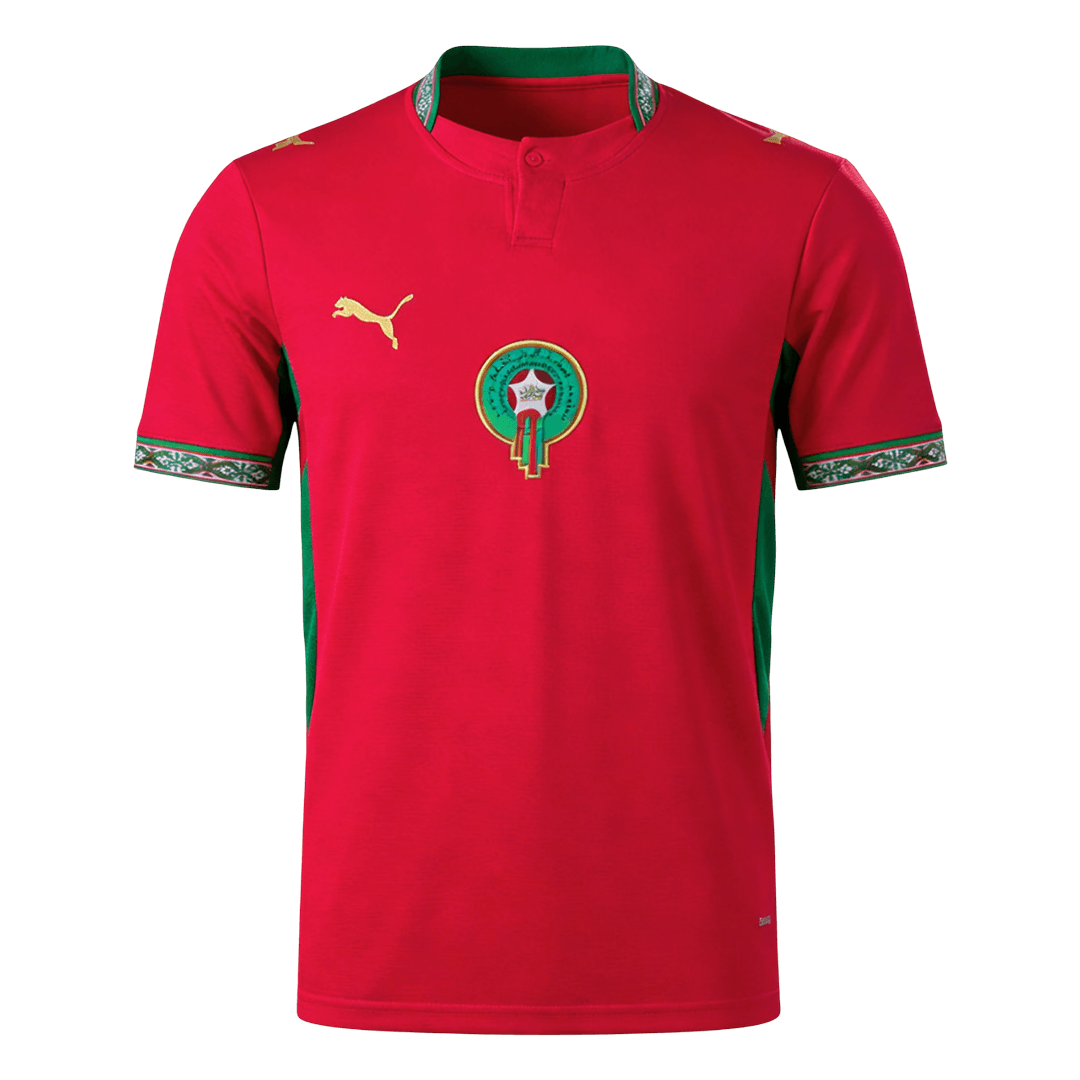 Heren Marokko Thuis Voetbalshirt WK Voetbal 2026 - voorkant