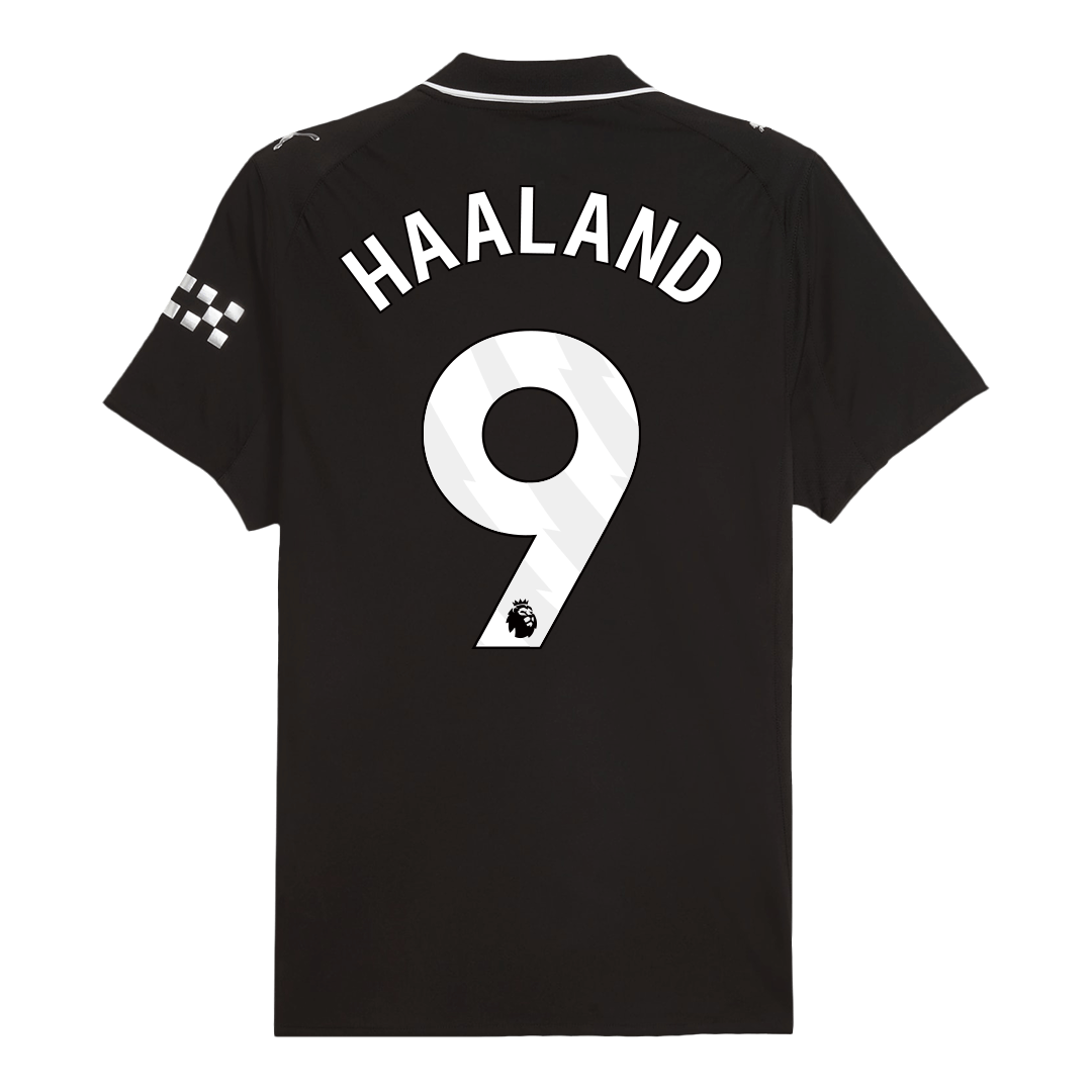 HAALAND #9 Manchester City Uit Spelersversie Voetbalshirt 2025/26 - Slim Fit - model