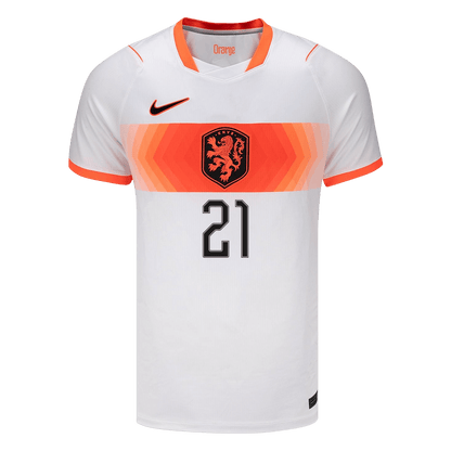 F.DE JONG #21 Heren Nederland uitshirt WK Voetbal 2026