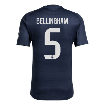 BELLINGHAM #5 Real Madrid Uit Spelersversie Voetbalshirt 2025/26 - Slim Fit - detail