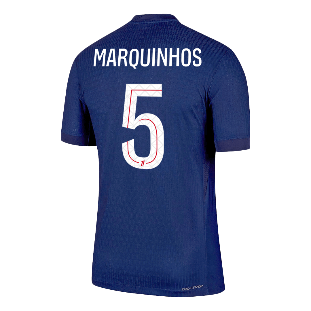 MARQUINHOS #5 PSG Thuis Spelersversie Voetbalshirt 2025/26 - Slim Fit - model