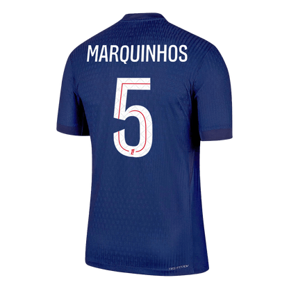 MARQUINHOS #5 PSG Thuis Spelersversie Voetbalshirt 2025/26 - Slim Fit - model