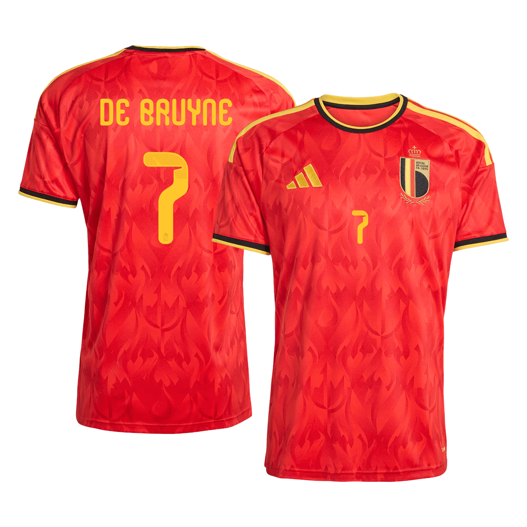 DE BRUYNE #7 Heren België Thuis Voetbalshirt 2026