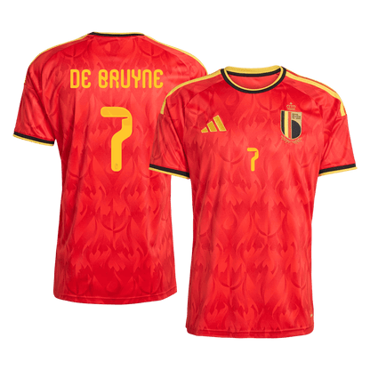 DE BRUYNE #7 Heren België Thuis Voetbalshirt 2026