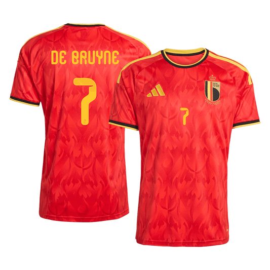 DE BRUYNE #7 Heren België Thuis Voetbalshirt 2026