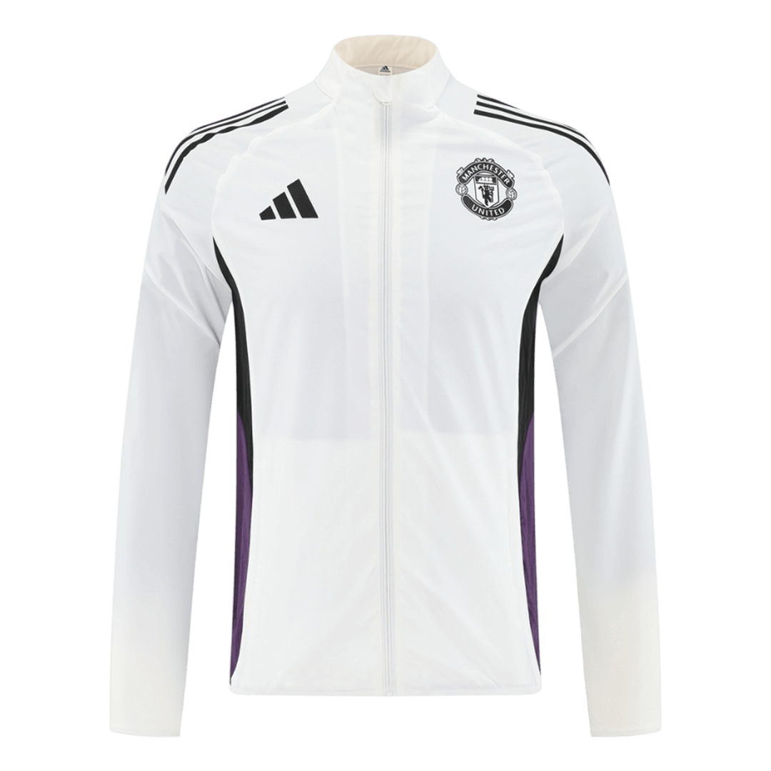 Manchester United Windjack 2025/26 White football shirt